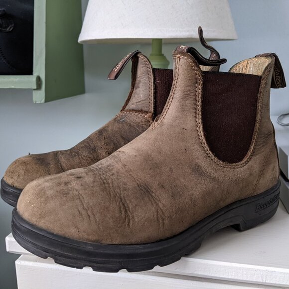 Blundstone Brown Suede Boots Women's Size 6 Granola Girl - Picture 3 of 6